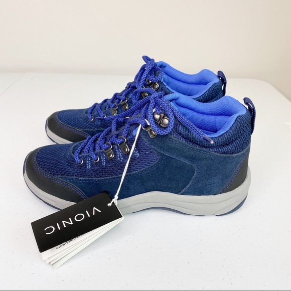 Vionic Shoes | Vionic Cypress Trail Walker Hiking Boot Blue Black Size 6 Nwt | Color: Black/Blue | Size: 6 | Nixonsteph's Closet